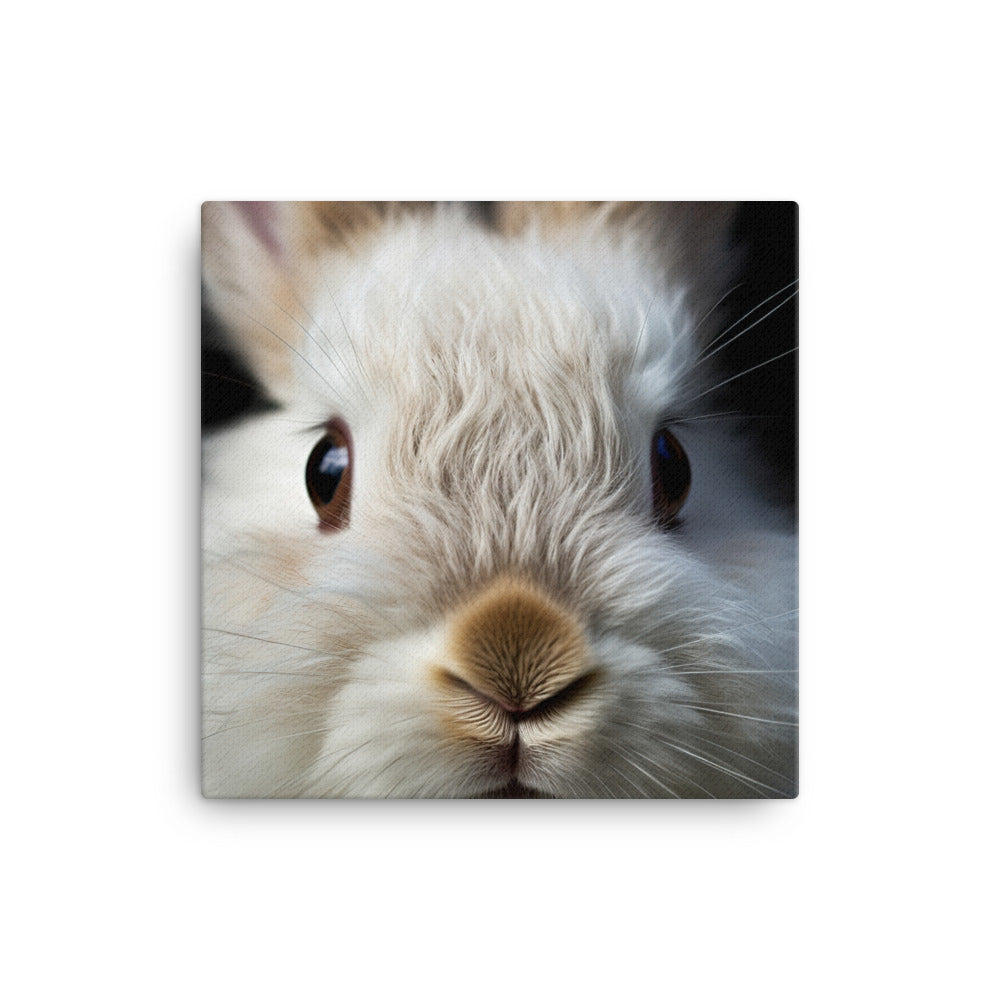 Charming Jersey Wooly Bunny Canvas - PosterfyAI.com
