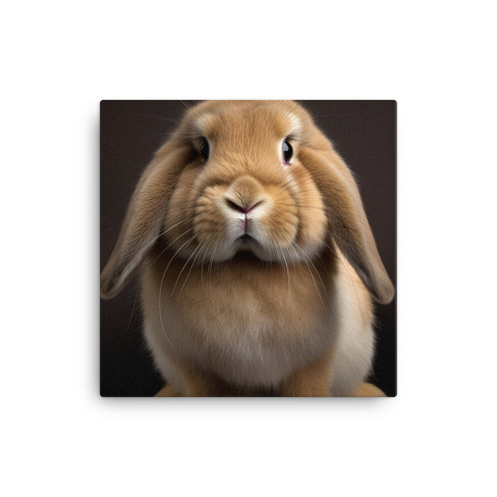 Holland Lop Bunny Canvas - PosterfyAI.com