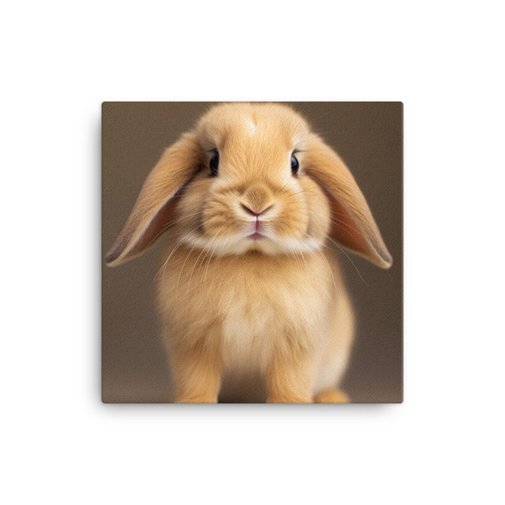 Adorable Holland Lop Bunny Canvas - PosterfyAI.com