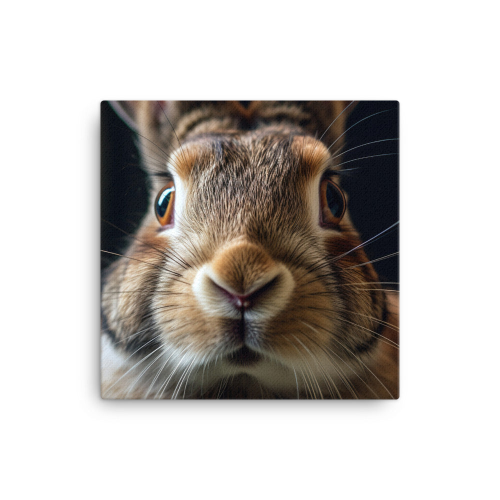 Charming Flemish Giant Bunny Canvas - PosterfyAI.com