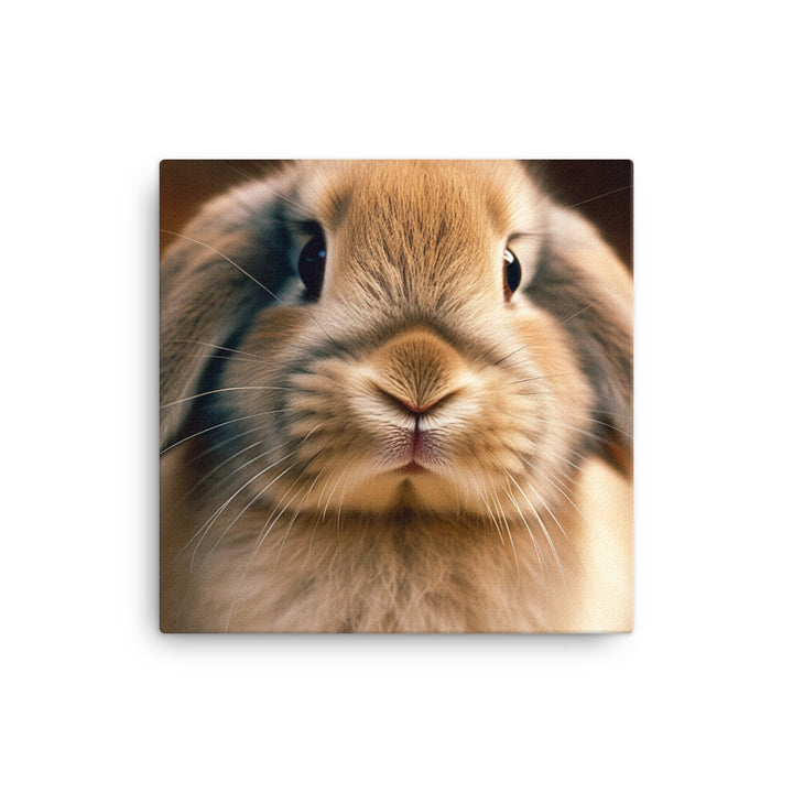 Adorable English Lop Bunny Canvas - PosterfyAI.com