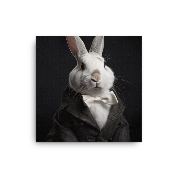 Dutch Bunny with a Stylish Pose Canvas - PosterfyAI.com