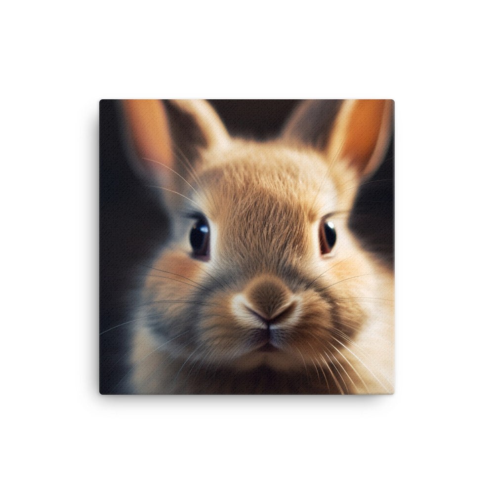 Adorable Dutch Bunny Canvas - PosterfyAI.com