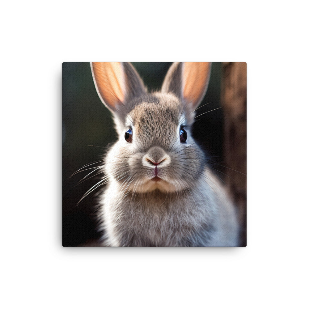 Adorable Dutch Bunny Canvas - PosterfyAI.com