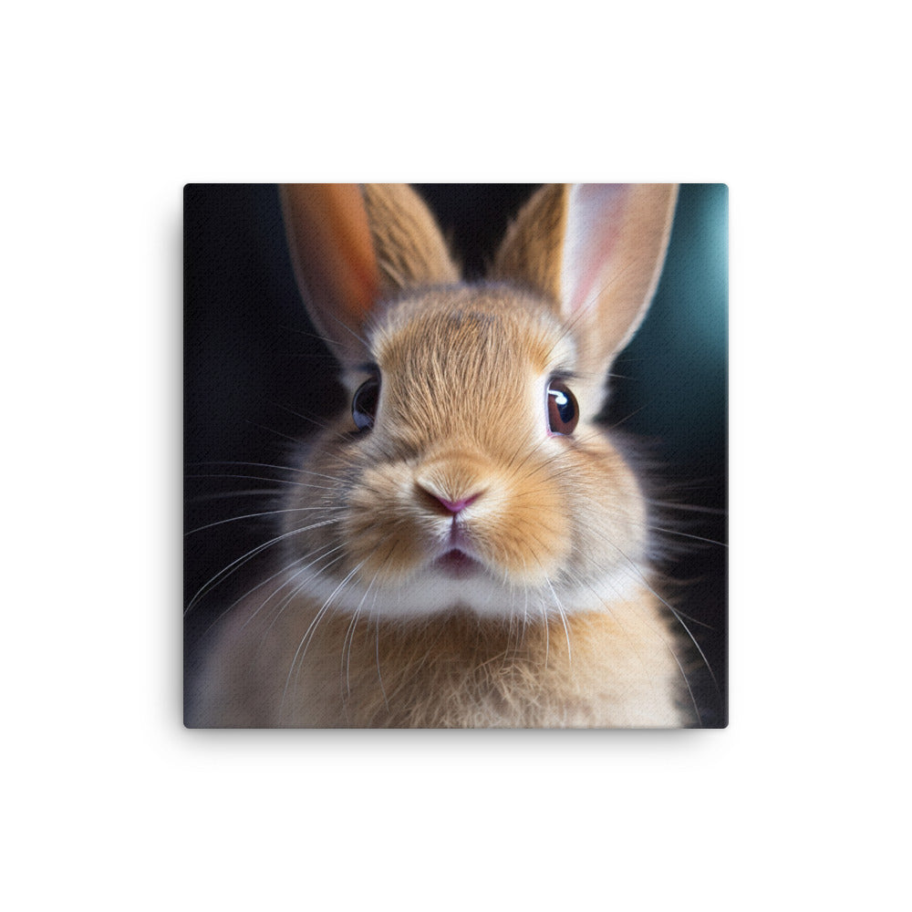 Adorable Dutch Bunny Canvas - PosterfyAI.com