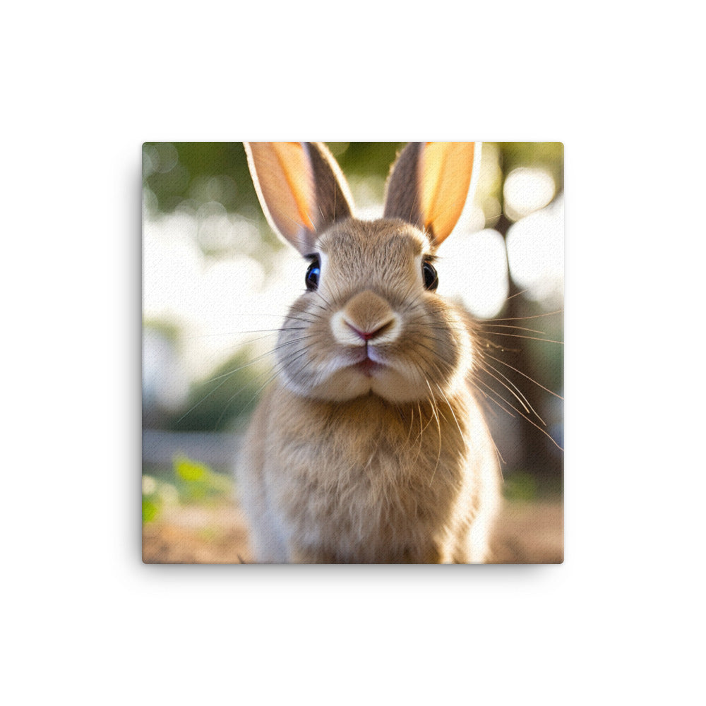 Adorable Californian Bunny Canvas - PosterfyAI.com