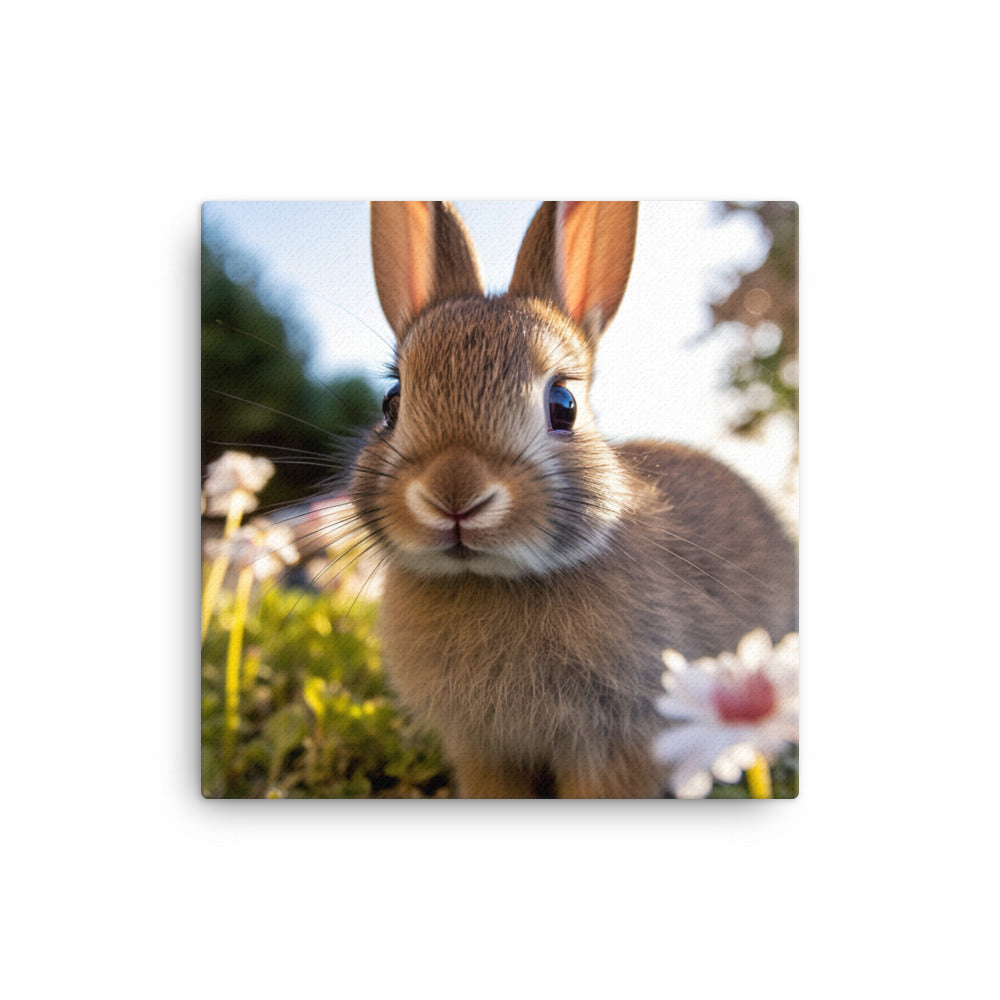Adorable Californian Bunny Canvas - PosterfyAI.com