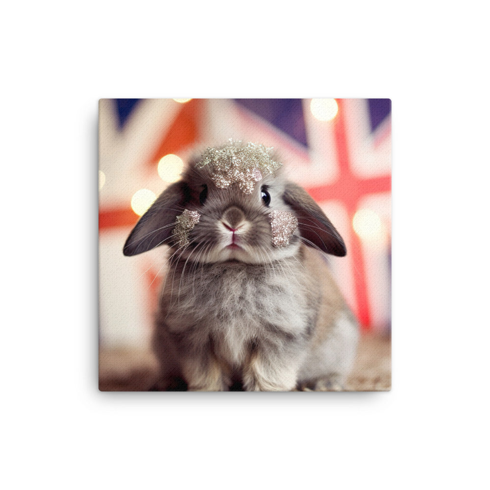 Adorable Britannia Petite Bunny Canvas - PosterfyAI.com