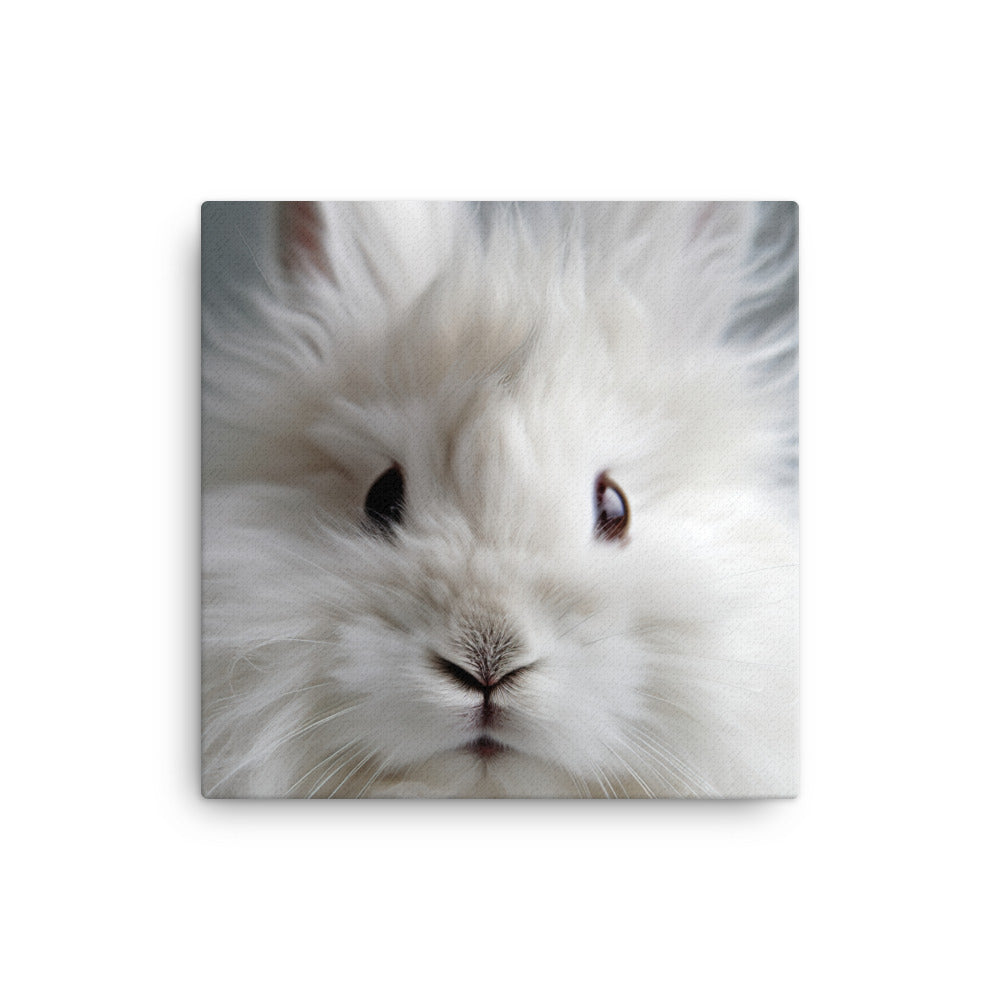 Fluffy Angora Bunny Canvas - PosterfyAI.com