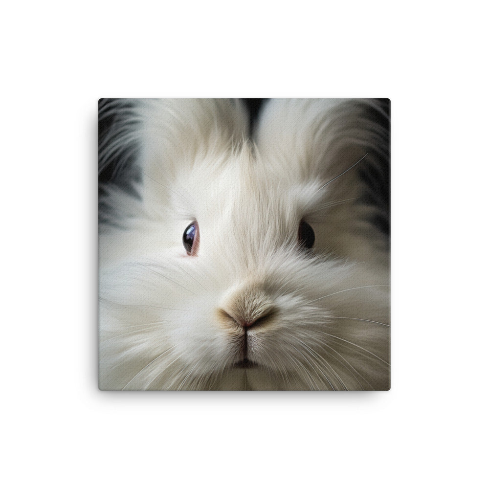 Charming Angora Bunny Canvas - PosterfyAI.com
