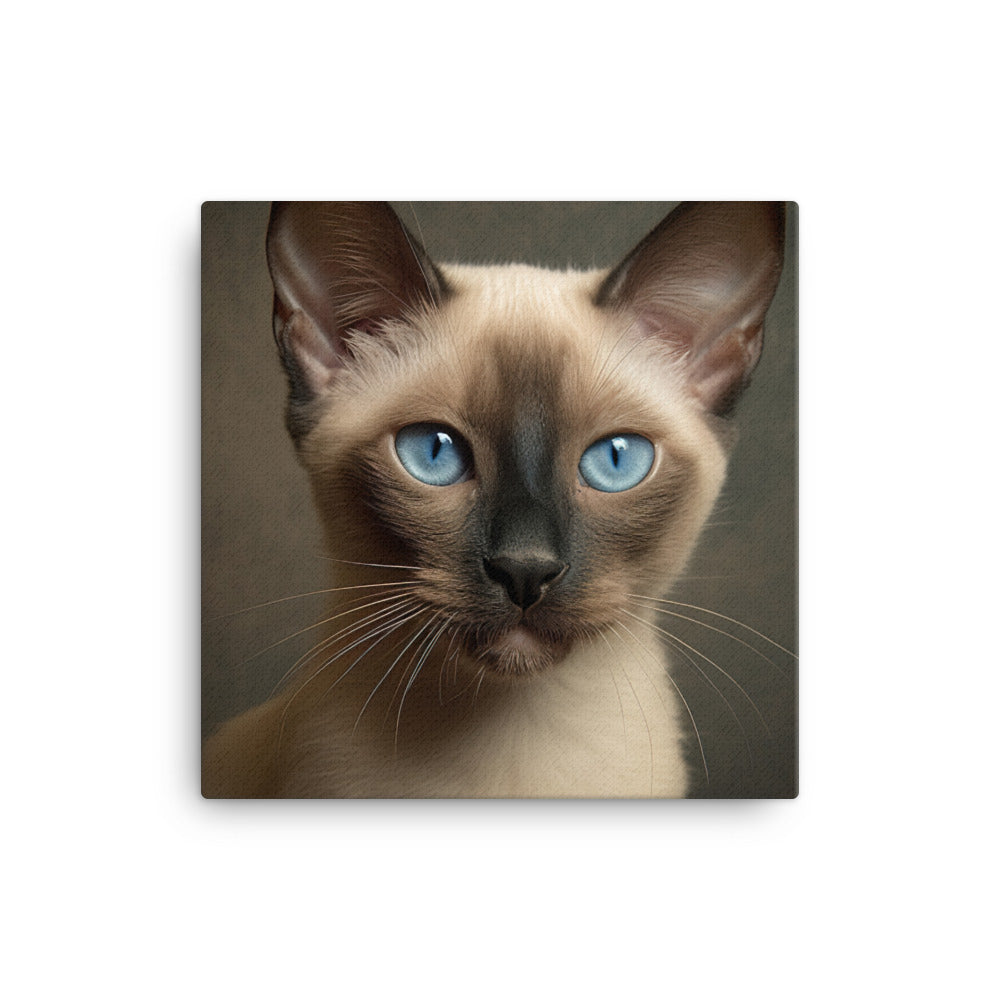 Charm of Tonkinese Kitten Canvas - PosterfyAI.com