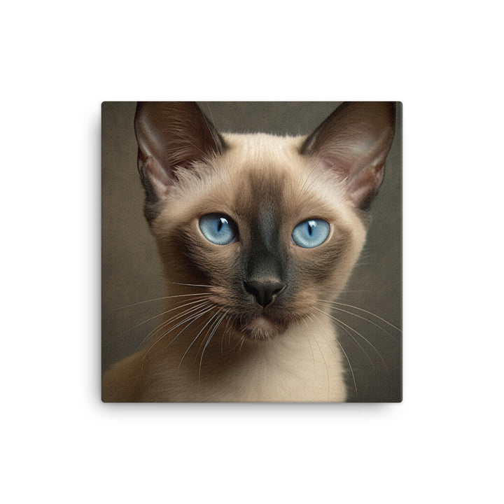 Charm of Tonkinese Kitten Canvas - PosterfyAI.com