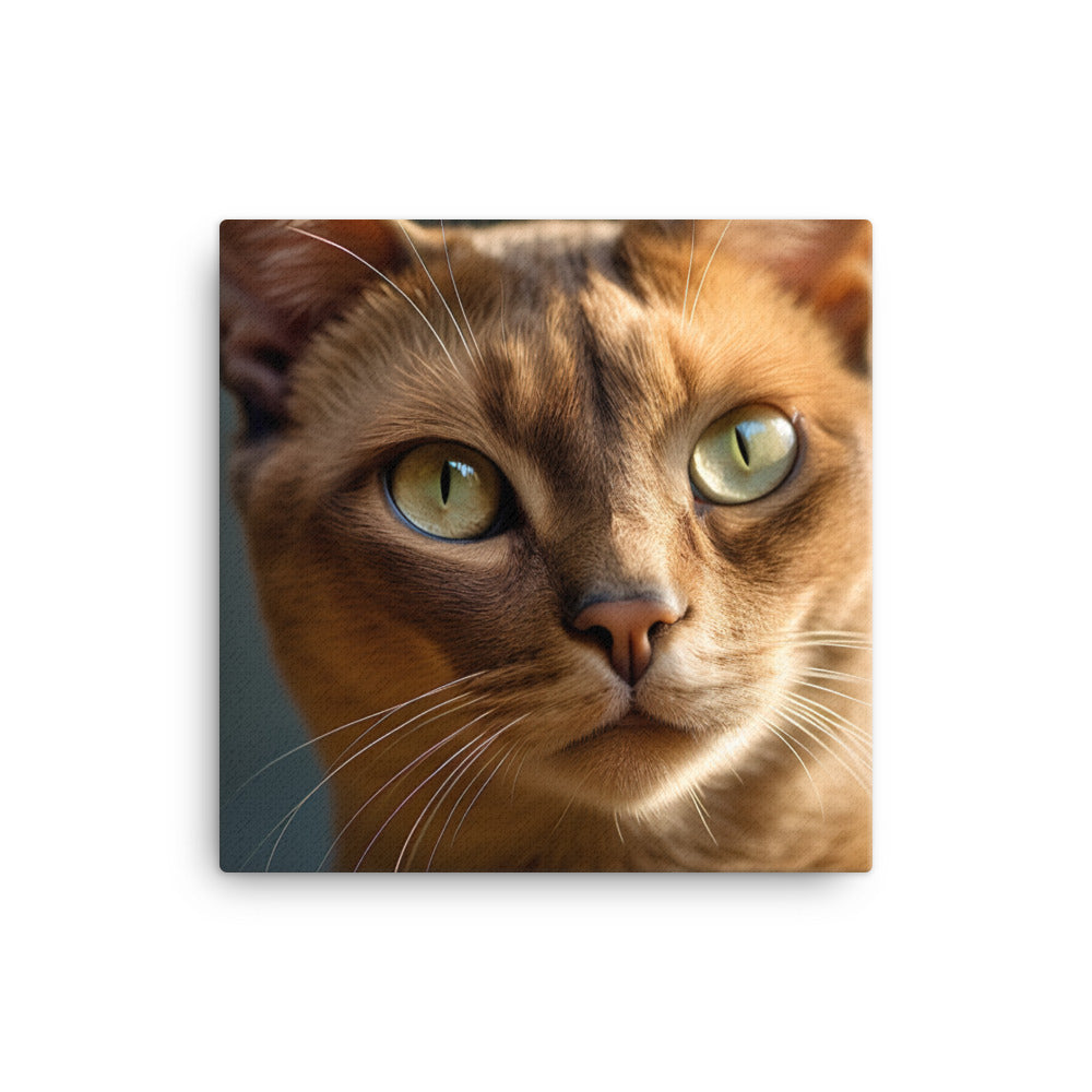 Elegance of Burmese Cat Canvas - PosterfyAI.com