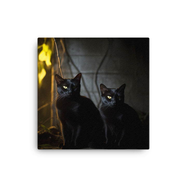 Elegance of Bombay Cats Canvas - PosterfyAI.com
