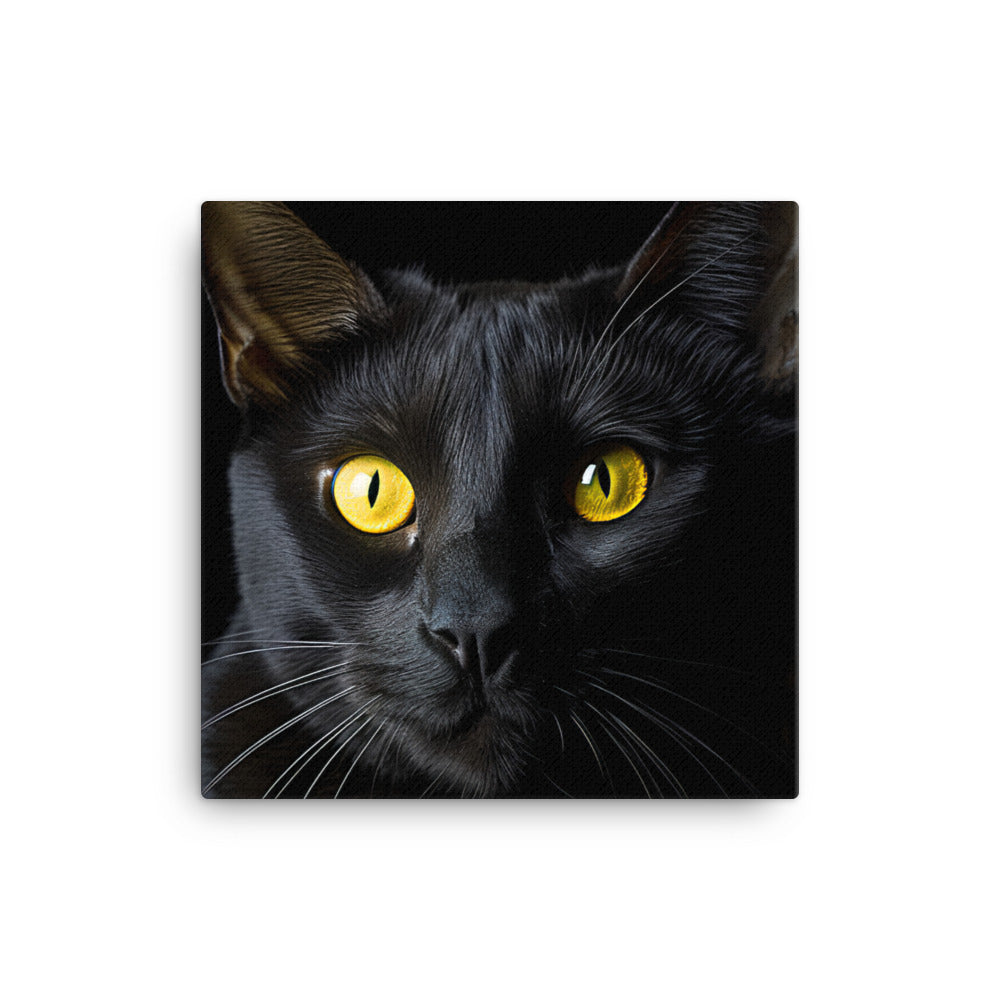 Bombay Cat in Stunning Detail Canvas - PosterfyAI.com