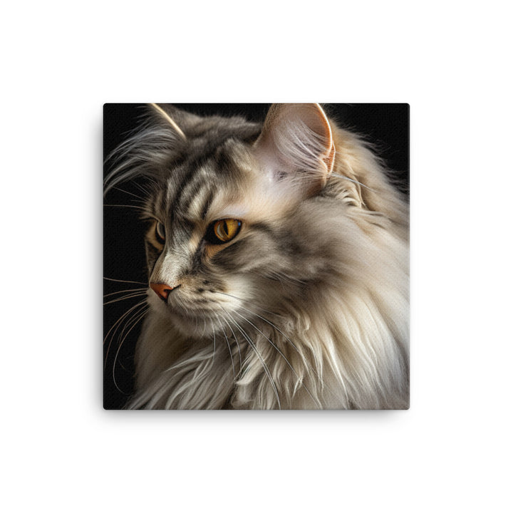 Norwegian Forest Cat Canvas - PosterfyAI.com
