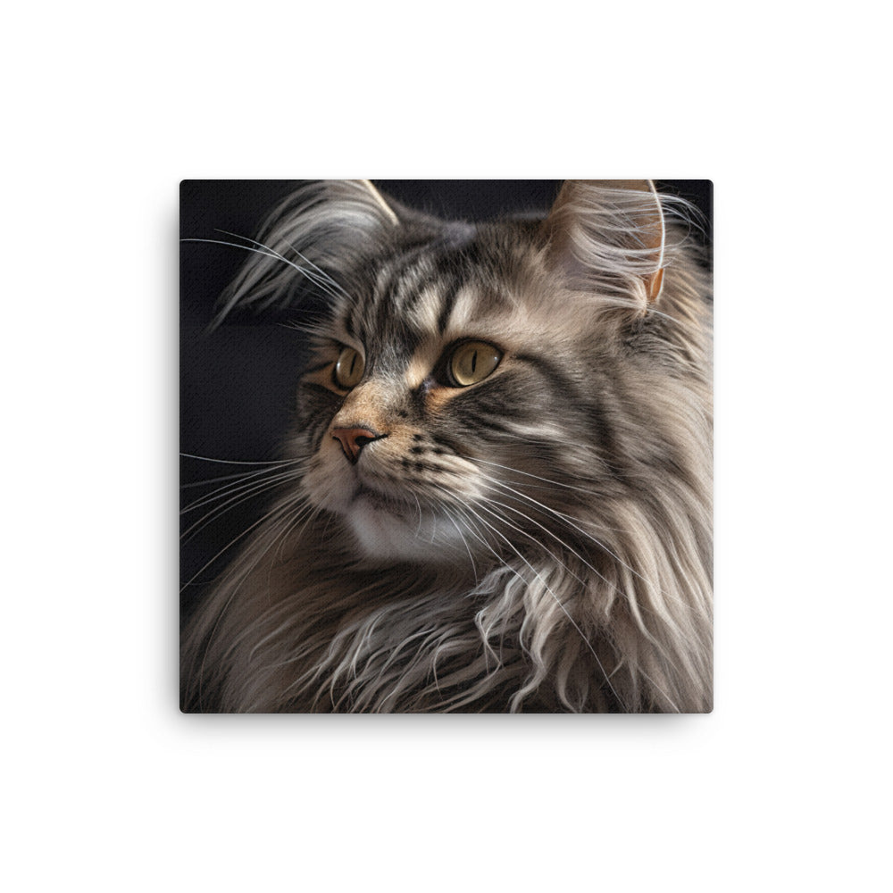 Norwegian Forest Cat Canvas - PosterfyAI.com