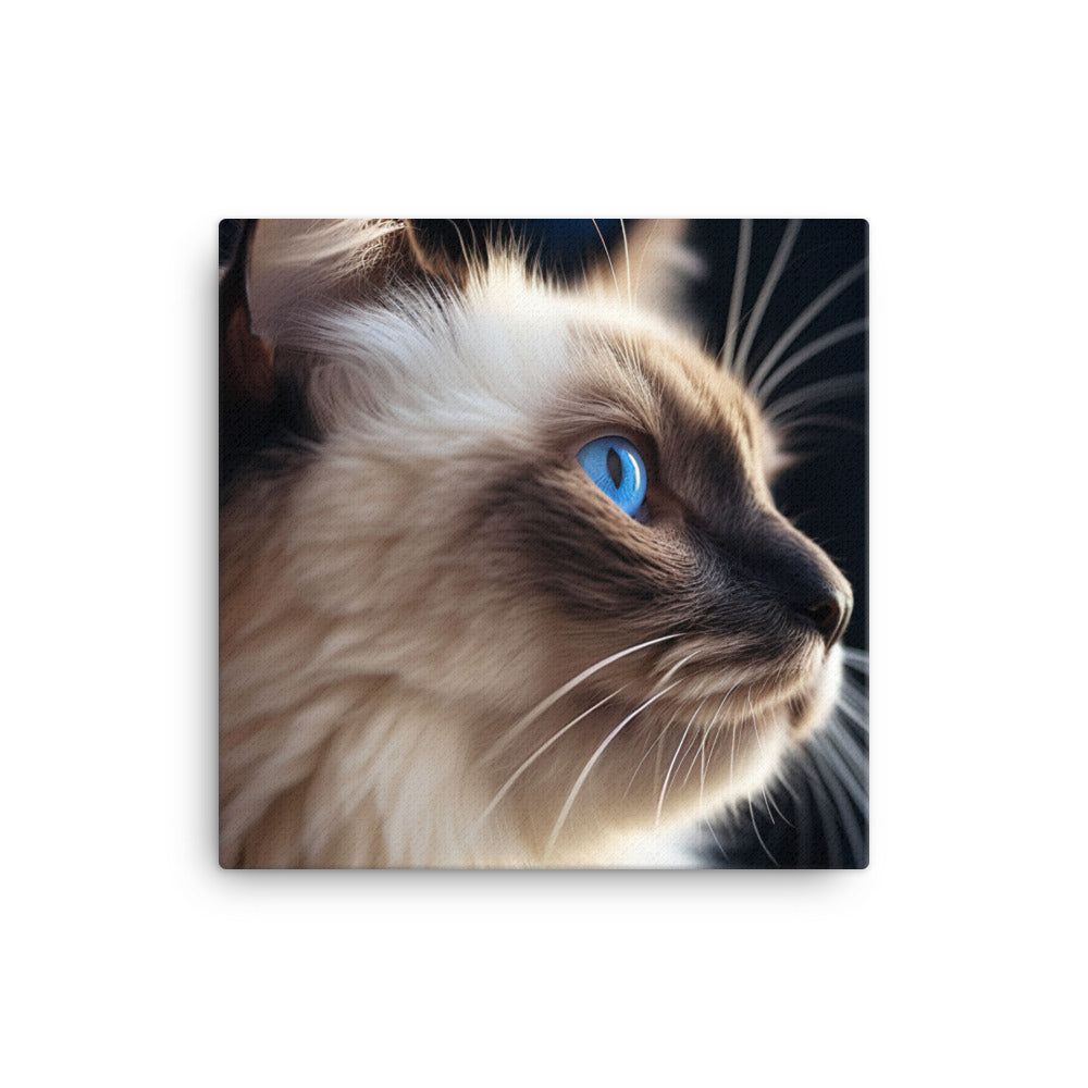 Birman Cat Canvas - PosterfyAI.com