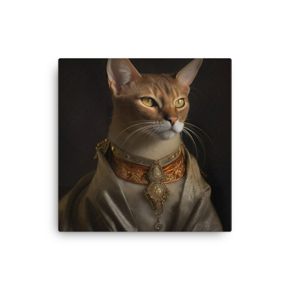 Abyssinian Cat Canvas - PosterfyAI.com