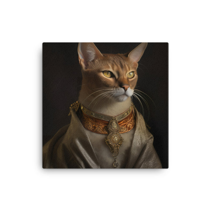 Abyssinian Cat Canvas - PosterfyAI.com