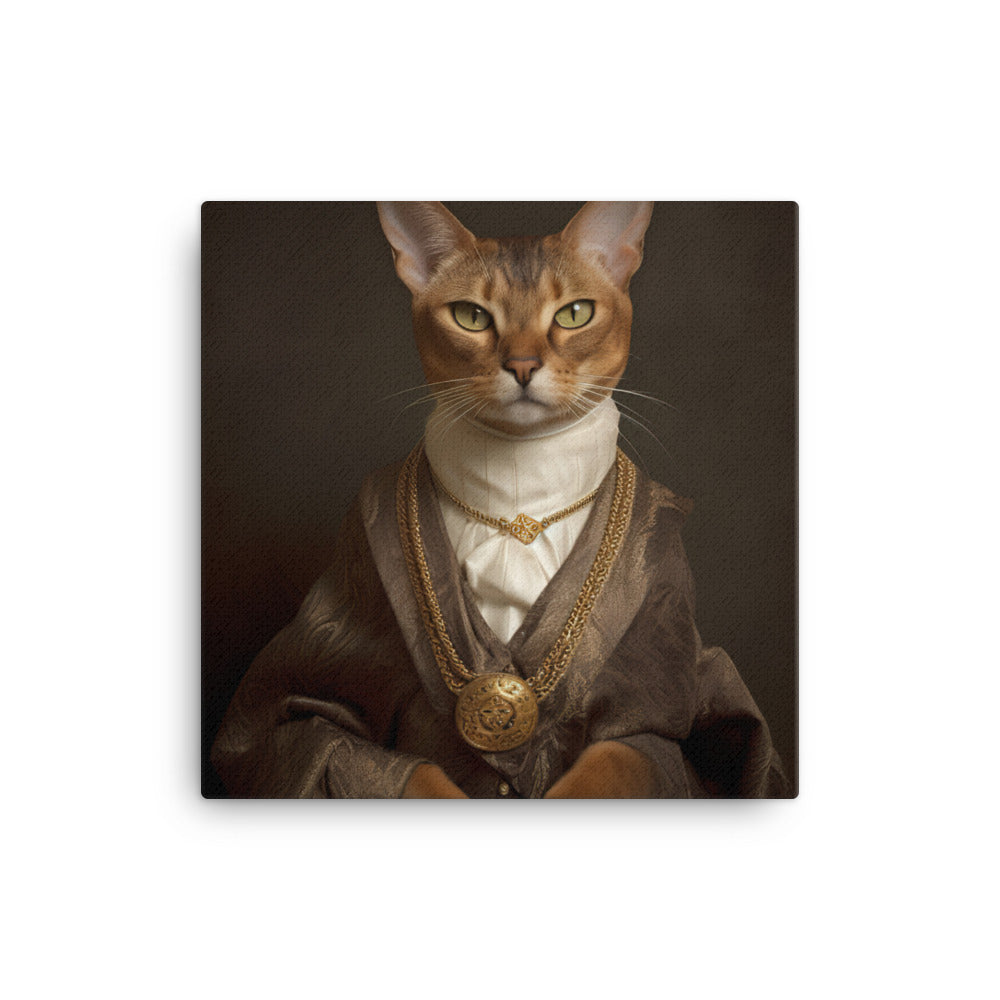 Abyssinian Cat Canvas - PosterfyAI.com