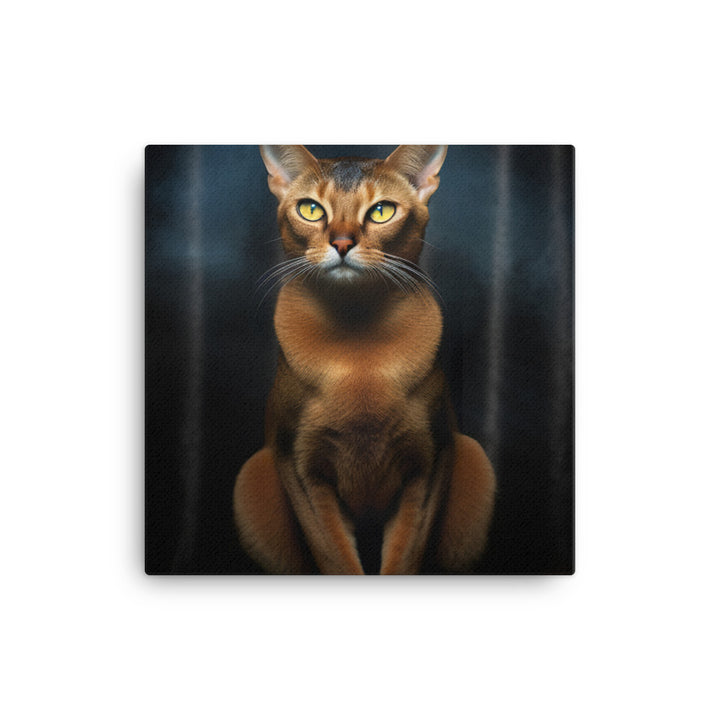 Abyssinian Cat Canvas - PosterfyAI.com