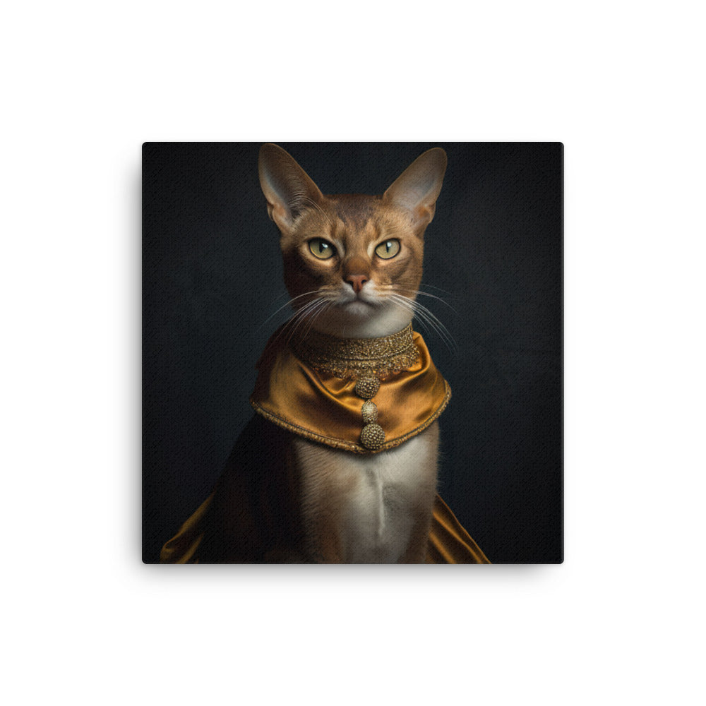 Abyssinian Cat Canvas - PosterfyAI.com