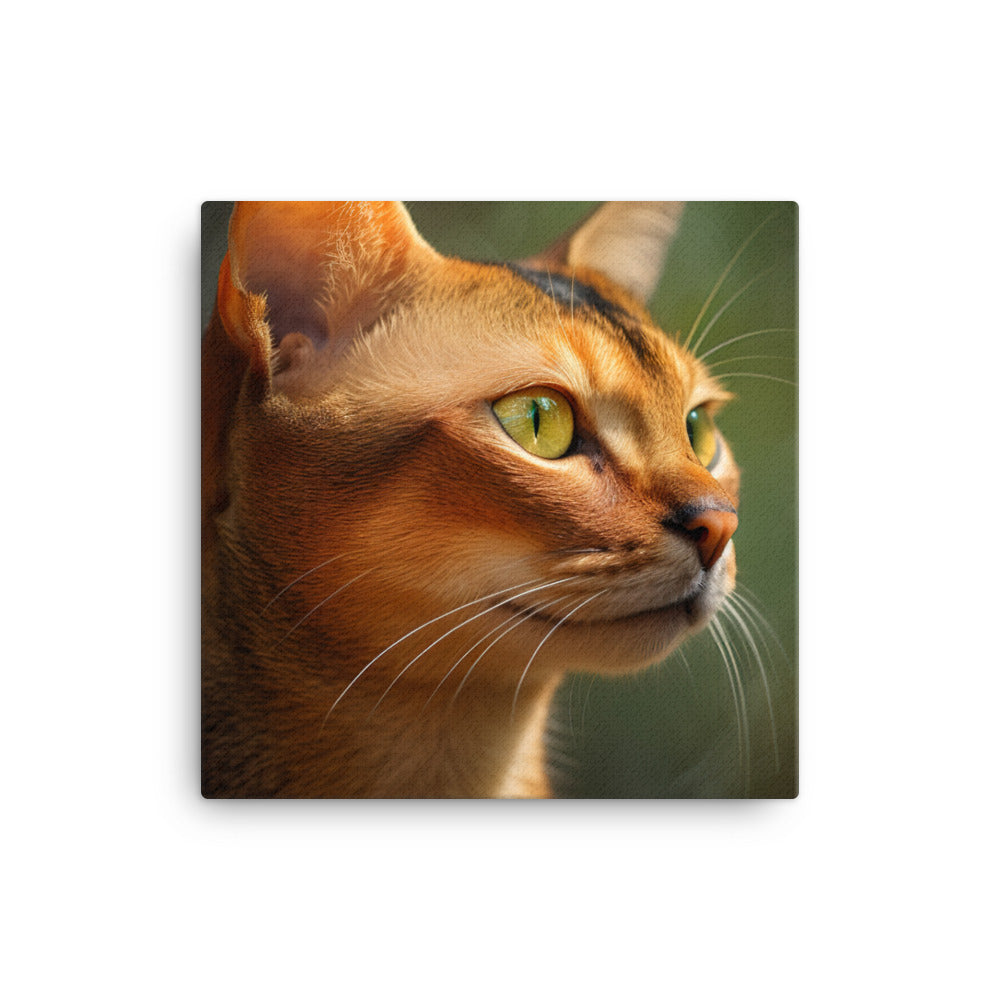 Abyssinian Cat Canvas - PosterfyAI.com