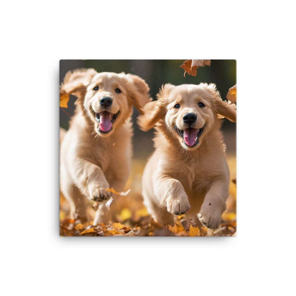 Golden Retriever Canvas - PosterfyAI.com