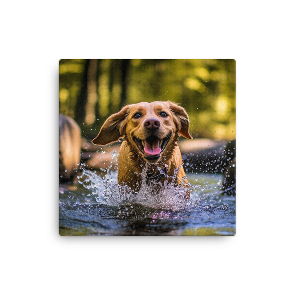 Labrador Retriever Canvas - PosterfyAI.com