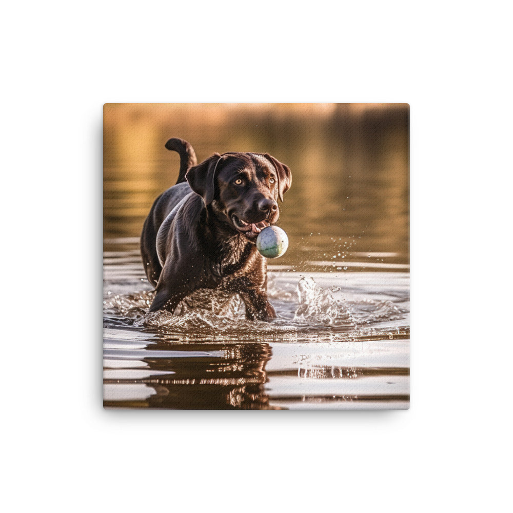 Labrador Retriever Canvas - PosterfyAI.com