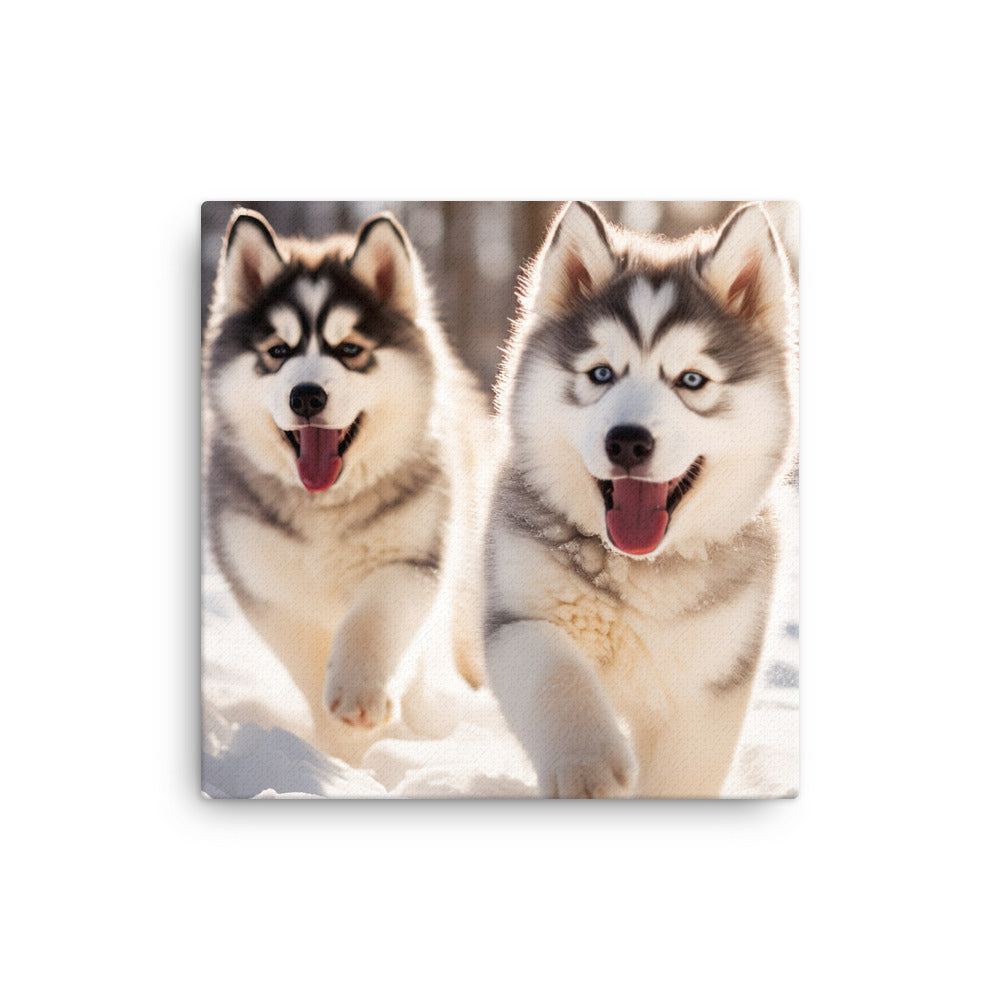 Alaskan Malamute Canvas - PosterfyAI.com