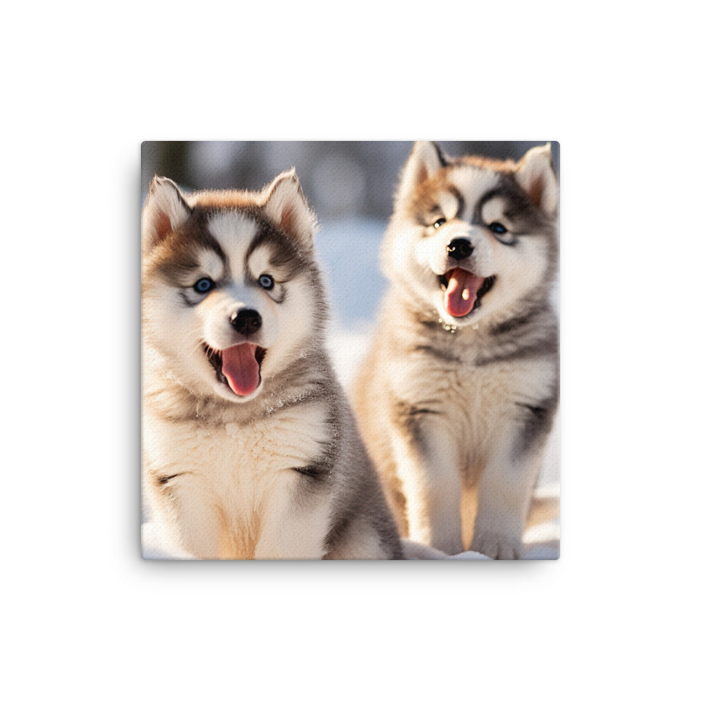 Alaskan Malamute Canvas - PosterfyAI.com