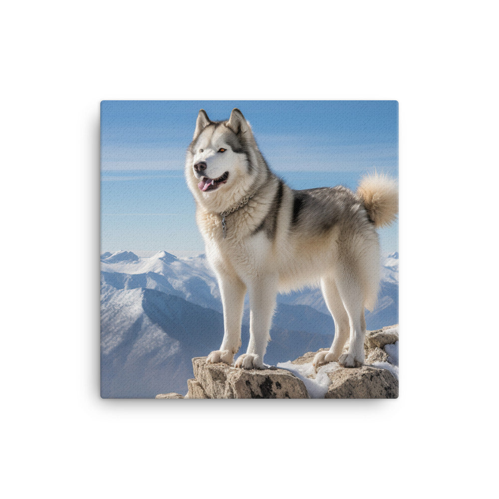 Alaskan Malamute Canvas - PosterfyAI.com