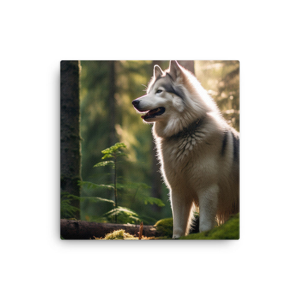 Alaskan Malamute Canvas - PosterfyAI.com