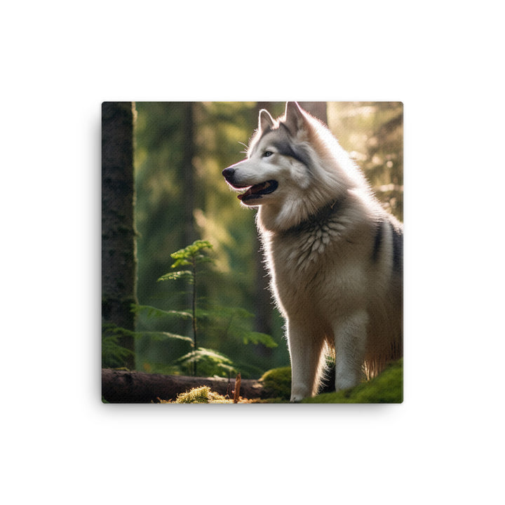 Alaskan Malamute Canvas - PosterfyAI.com