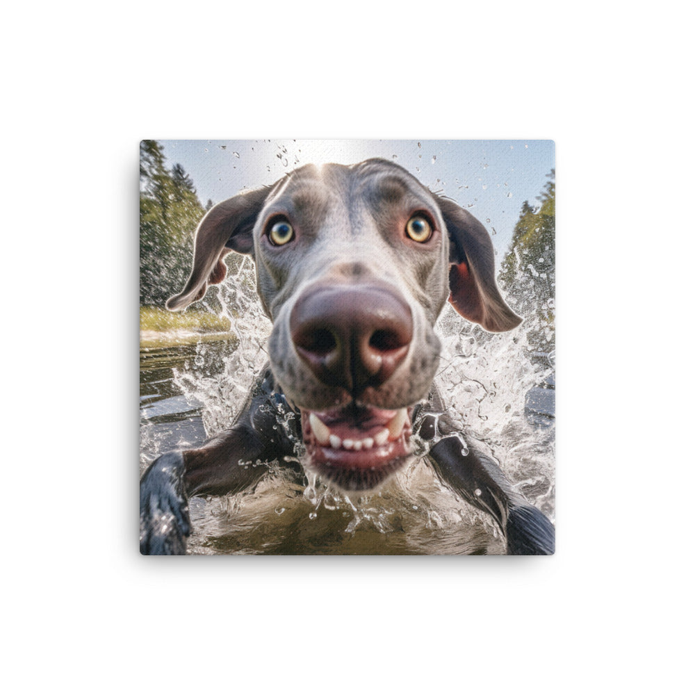 Weimaraner Canvas - PosterfyAI.com