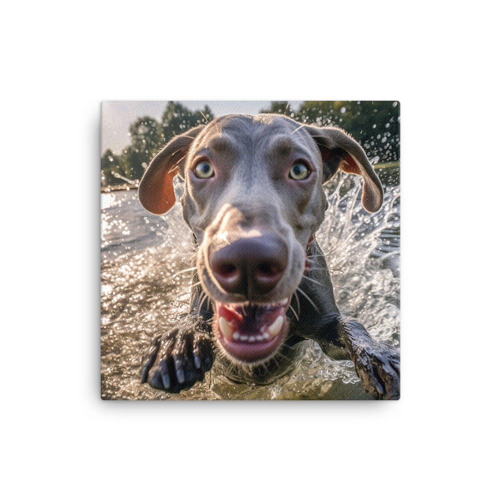Weimaraner Canvas - PosterfyAI.com