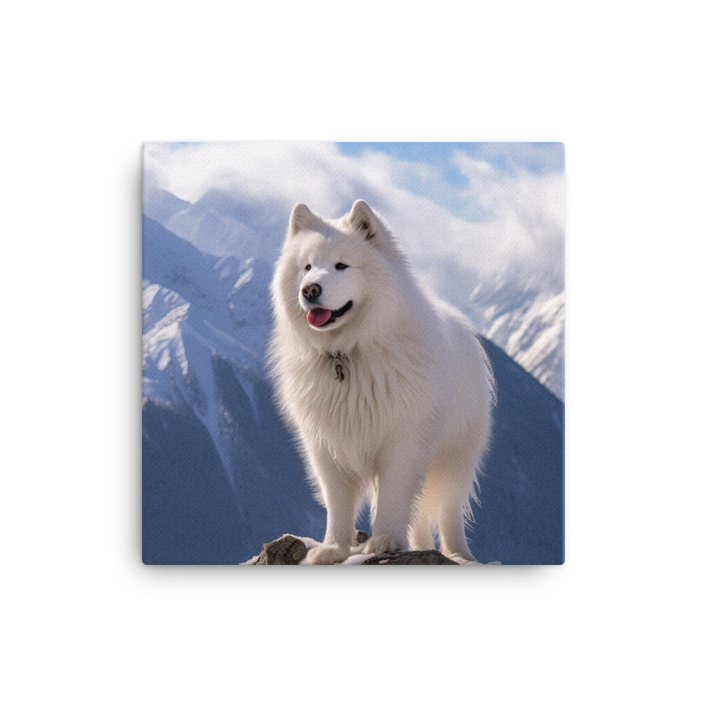 Samoyed Canvas - PosterfyAI.com