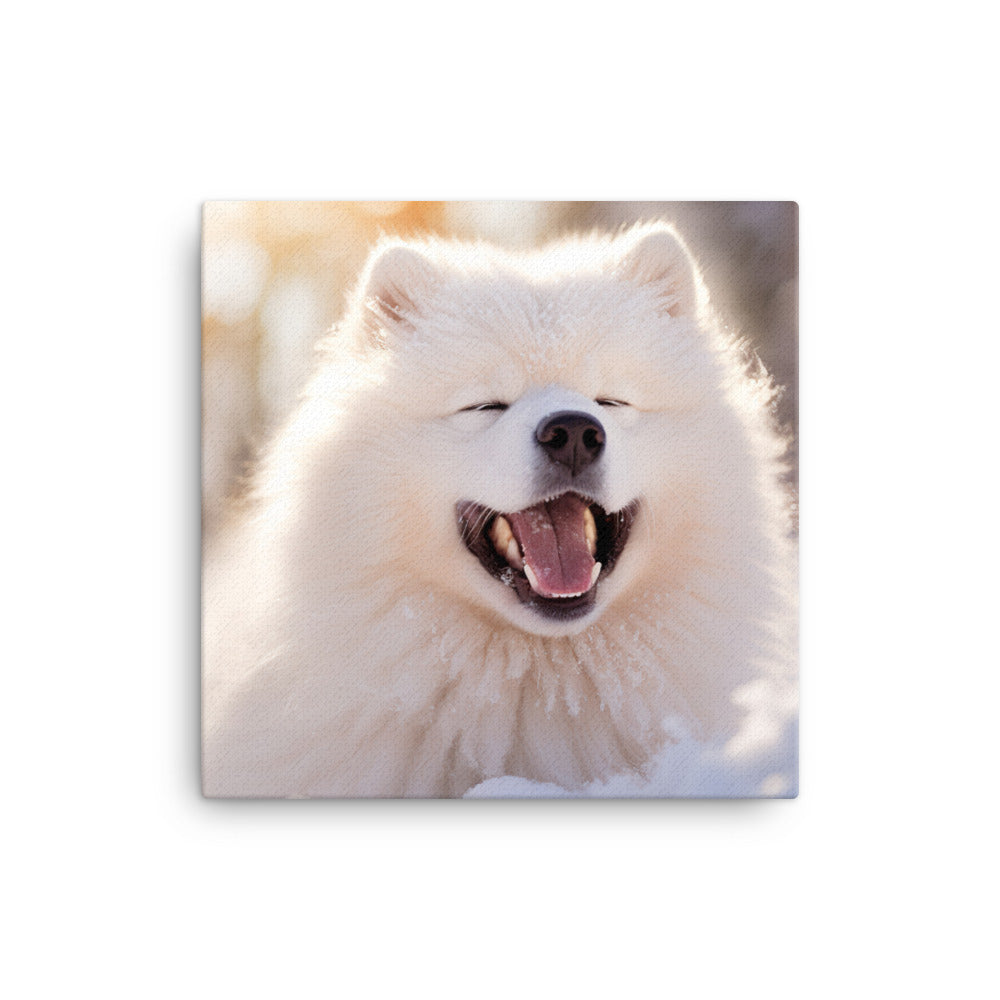 Samoyed Canvas - PosterfyAI.com