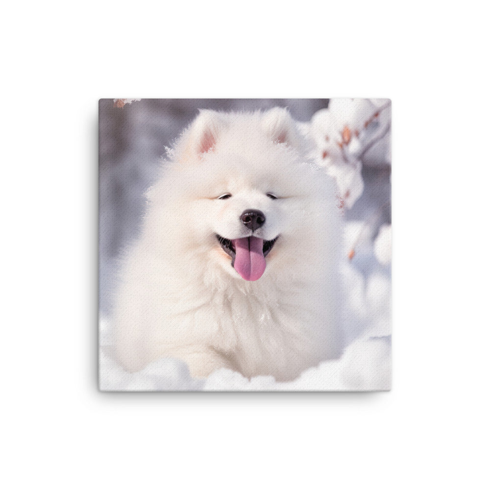 Samoyed Canvas - PosterfyAI.com