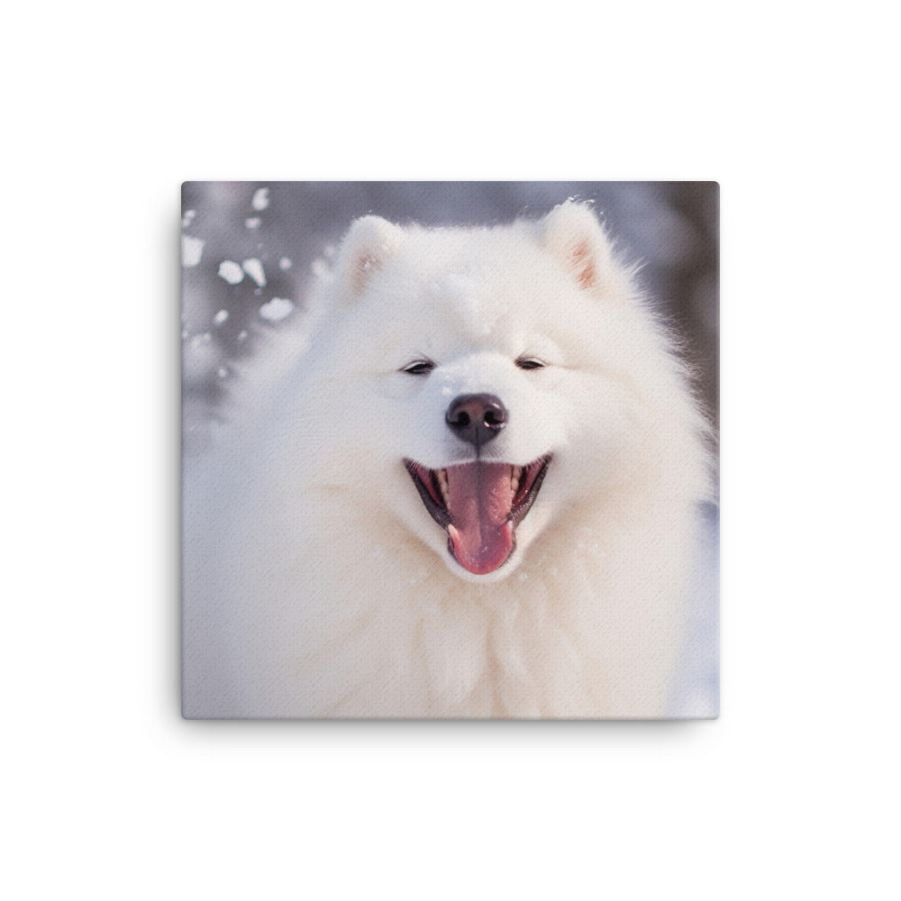 Samoyed Canvas - PosterfyAI.com