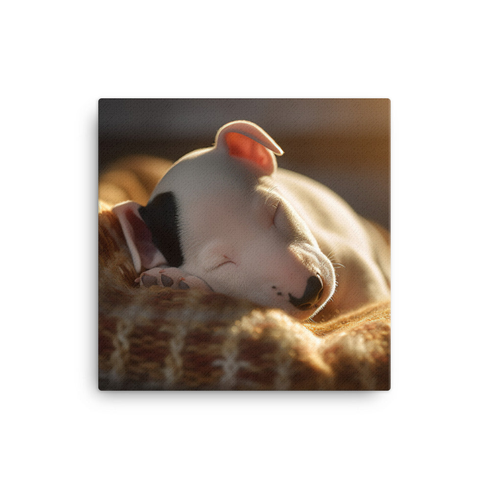 Bull Terrier Canvas - PosterfyAI.com