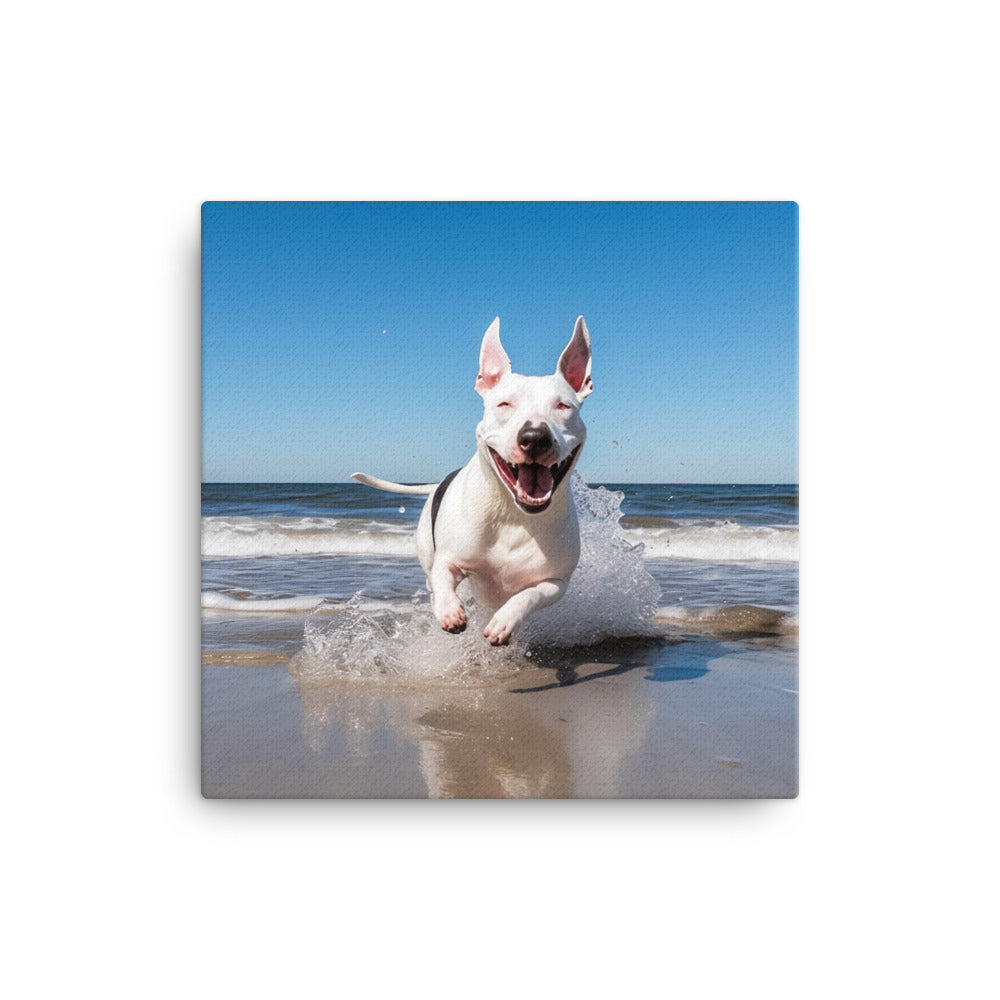Bull Terrier Canvas - PosterfyAI.com