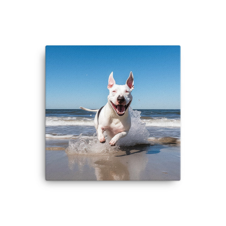 Bull Terrier Canvas - PosterfyAI.com