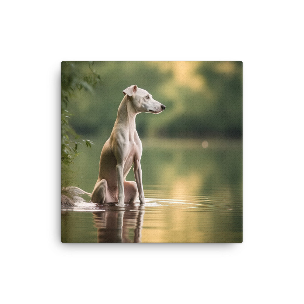 Whippet Canvas - PosterfyAI.com