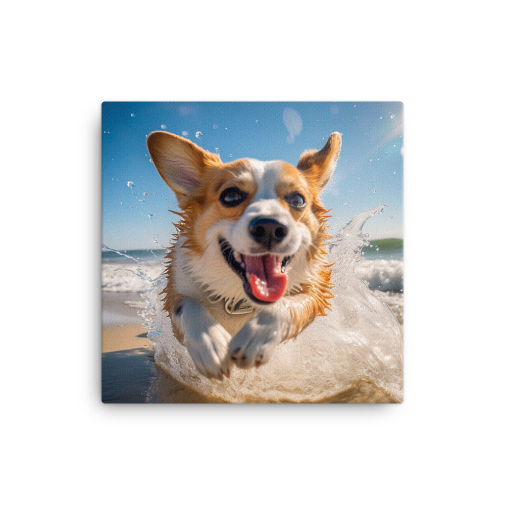 Welsh Corgi Canvas - PosterfyAI.com