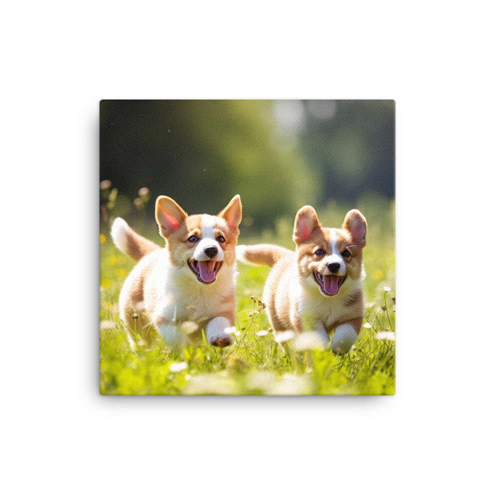 Welsh Corgi Canvas - PosterfyAI.com