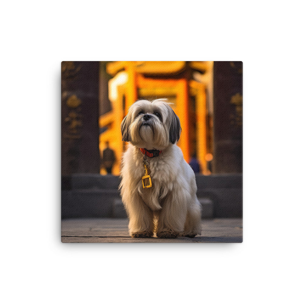 Lhasa Apso Canvas - PosterfyAI.com