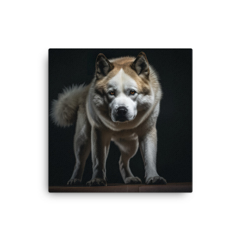 Akita Canvas - PosterfyAI.com